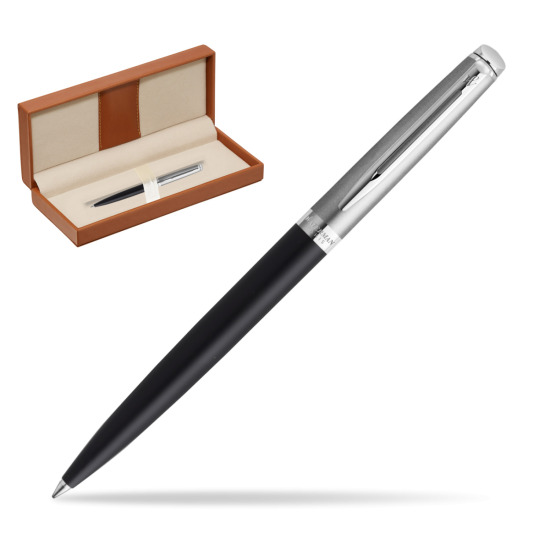 Długopis Waterman Hemisphere Essential Metaliczna Czarny CT w pudełku classic brown