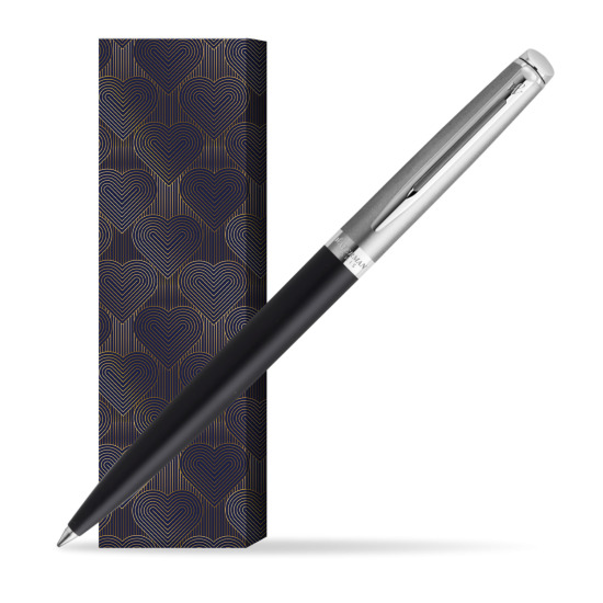 Długopis Waterman Hemisphere Essential Metaliczna Czarny CT w obwolucie Glamour Love