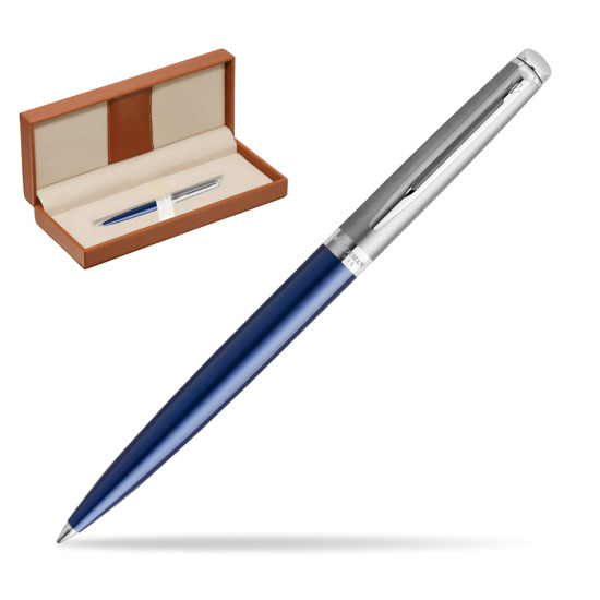 Długopis Waterman Hemisphere Essential Metaliczna Niebieska CT w pudełku classic brown