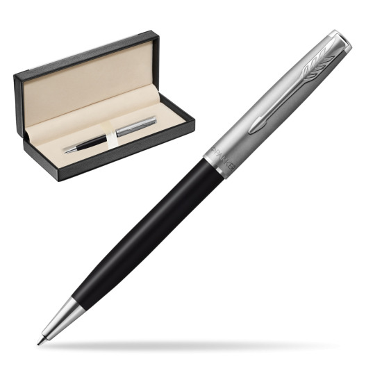 Długopis Parker Sonnet Sand Blasted Metal Black CT w pudełku classic black