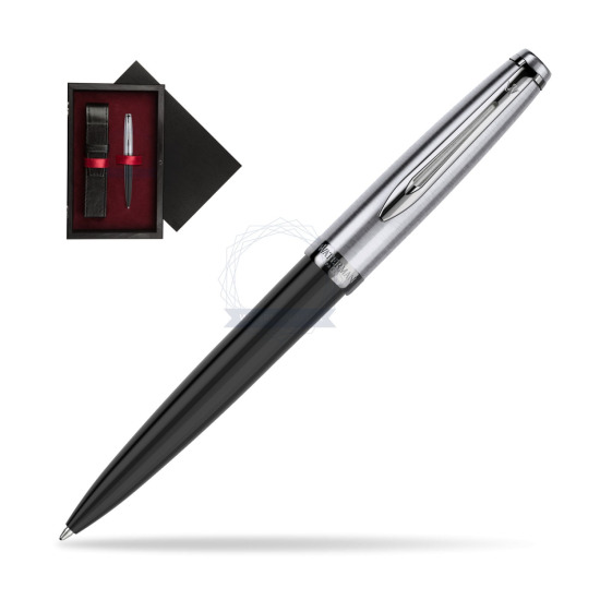 Długopis Waterman Embleme Core Czarny w pudełku drewnianym Czerń Single Bordo