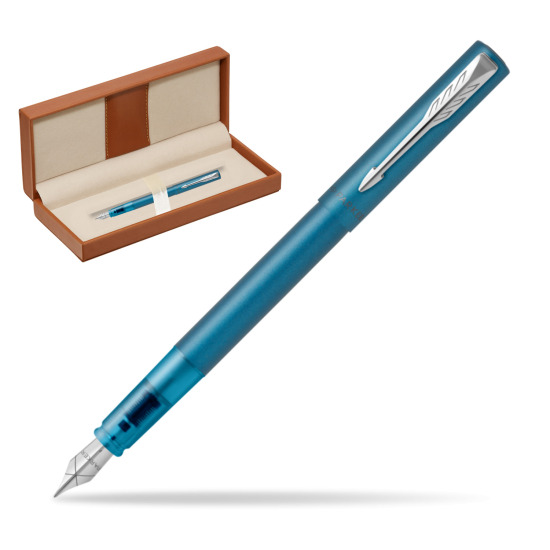 Pióro wieczne Parker Vector XL Teal w pudełku classic brown