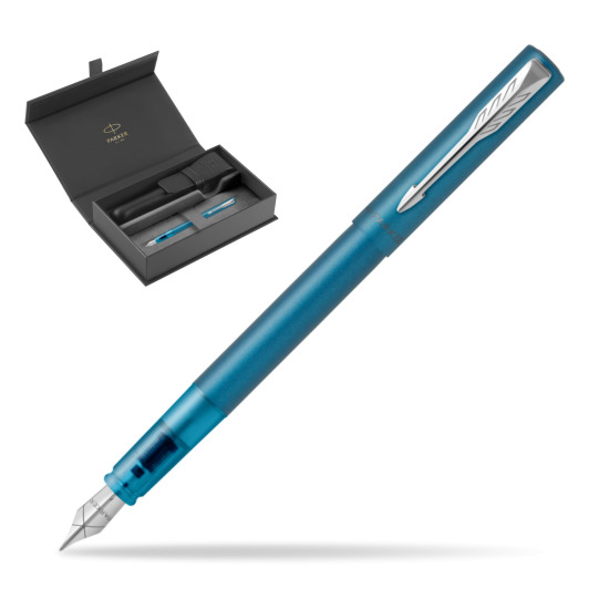 Pióro wieczne Parker Vector XL Teal w oryginalnym pudełku Parker, zamykane etui