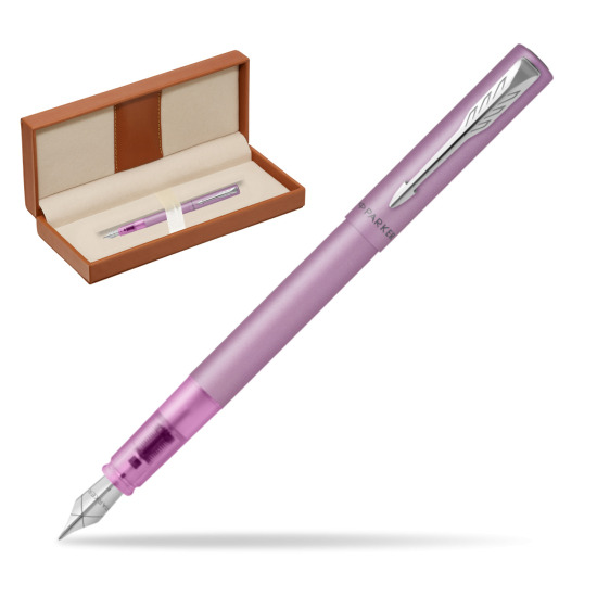 Pióro wieczne Parker Vector XL Lilac w pudełku classic brown