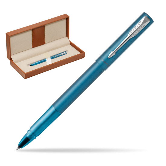 Pióro kulkowe Parker Vector XL Teal w pudełku classic brown