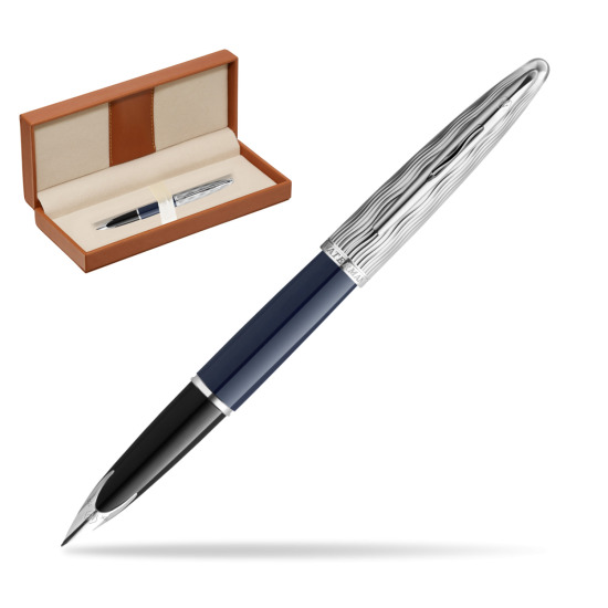 Pióro wieczne Waterman CARÈNE L'ESSENCE DU BLUE CT w pudełku classic brown