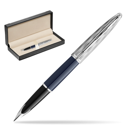 Pióro wieczne Waterman CARÈNE L'ESSENCE DU BLUE CT w pudełku classic black