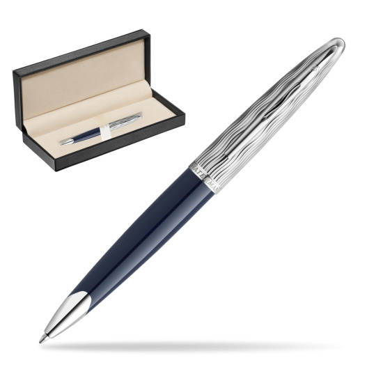 Długopis Waterman CARÈNE L'ESSENCE DU BLUE CT w pudełku classic pure black