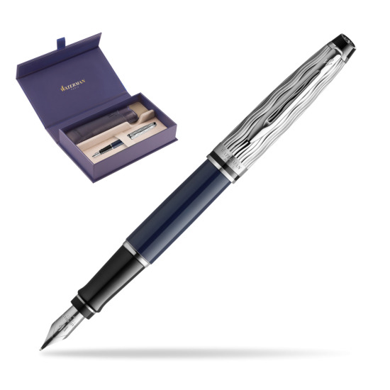 Pióro wieczne Waterman EXPERT L'ESSENCE DU BLUE CT w oryginalnym pudełku Waterman, wsuwane etui