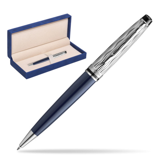Długopis Waterman Expert L'ESSENCE DU BLUE CT w granatowym pudełku zamszowym