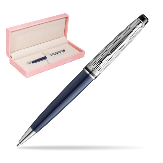Długopis Waterman Expert L'ESSENCE DU BLUE CT w różowym pudełku zamszowym