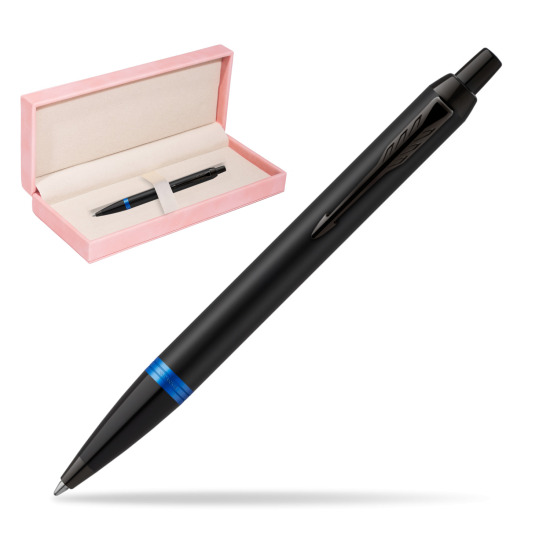 Długopis Parker IM PROFESSIONALS VIBRANT RING Marine Blue w różowym pudełku zamszowym