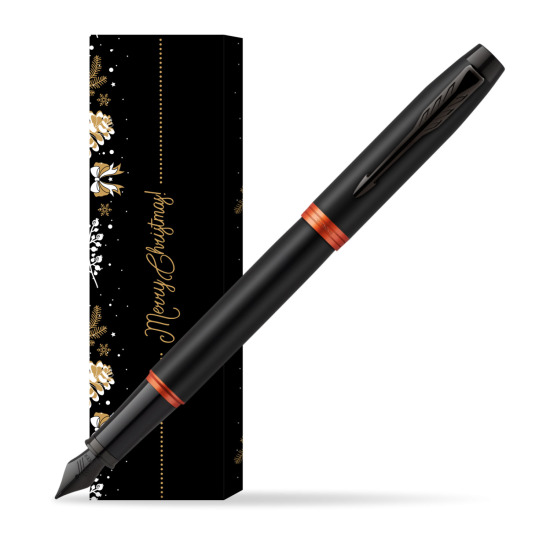 Pióro wieczne Parker IM PROFESSIONALS VIBRANT RING Flame Orange w obwolucie Golden Tree