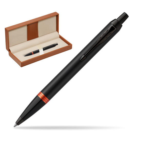 Długopis Parker IM PROFESSIONALS VIBRANT RING Flame Orange w pudełku classic brown