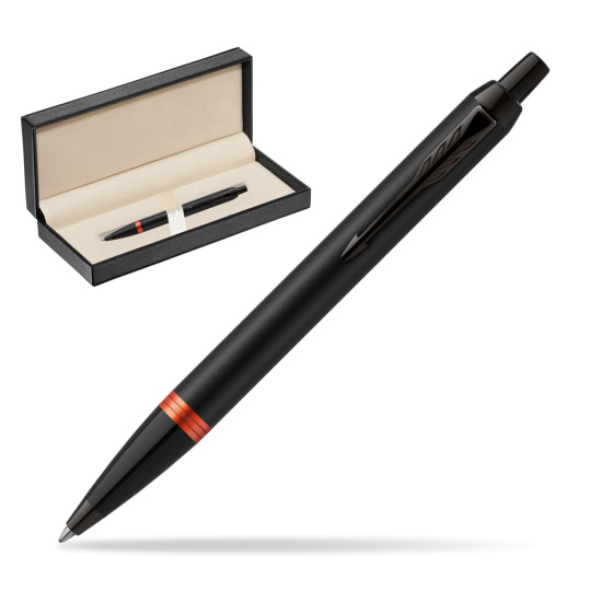Długopis Parker IM PROFESSIONALS VIBRANT RING Flame Orange w pudełku classic pure black