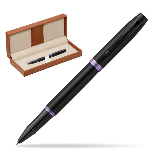 Pióro kulkowe Parker IM PROFESSIONALS VIBRANT RING Amethyst Purple w pudełku classic brown