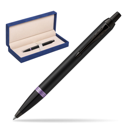 Długopis Parker IM PROFESSIONALS VIBRANT RING Amethyst Purple w granatowym pudełku zamszowym