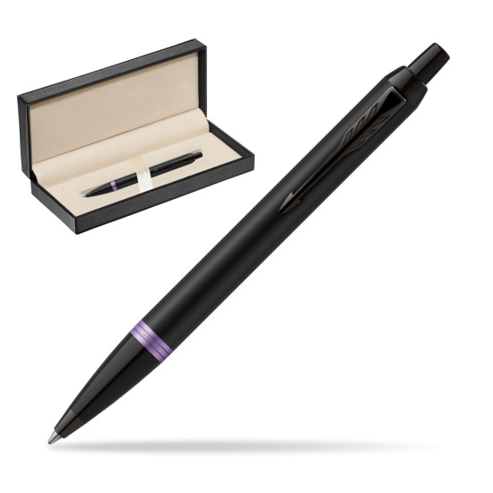 Długopis Parker IM PROFESSIONALS VIBRANT RING Amethyst Purple w pudełku classic pure black