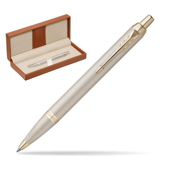 Długopis Parker IM PROFESSIONALS MONOCHROME CHAMPAGNE w pudełku classic brown