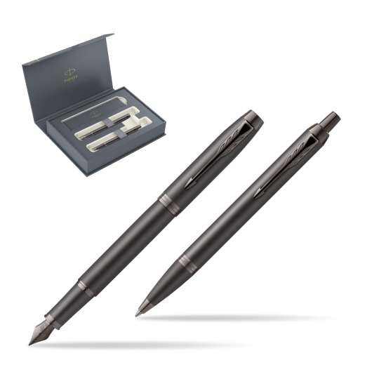 Zestaw Prezentowy Parker Pióro wieczne + Długopis IM PROFESSIONALS MONOCHROME BRONZE w pudełku Parker Duo 2022