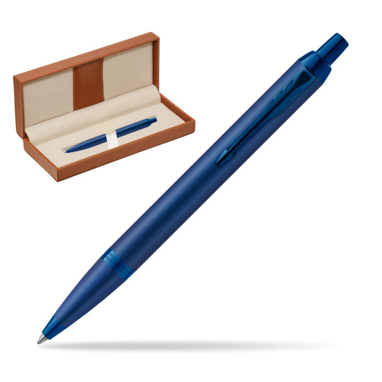 Długopis Parker IM PROFESSIONALS MONOCHROME BLUE w pudełku classic brown