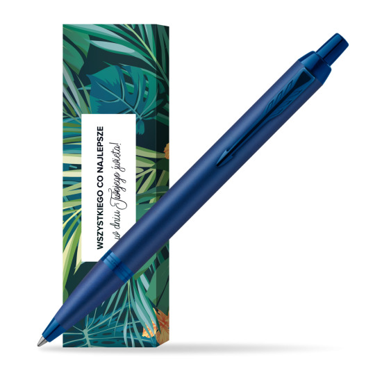 Długopis Parker IM PROFESSIONALS MONOCHROME BLUE w obwolucie Twoje święto