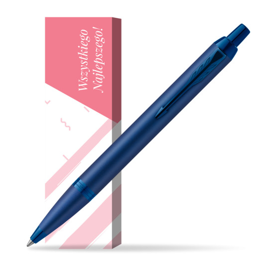 Długopis Parker IM PROFESSIONALS MONOCHROME BLUE w obwolucie Wszystkiego najlepszego