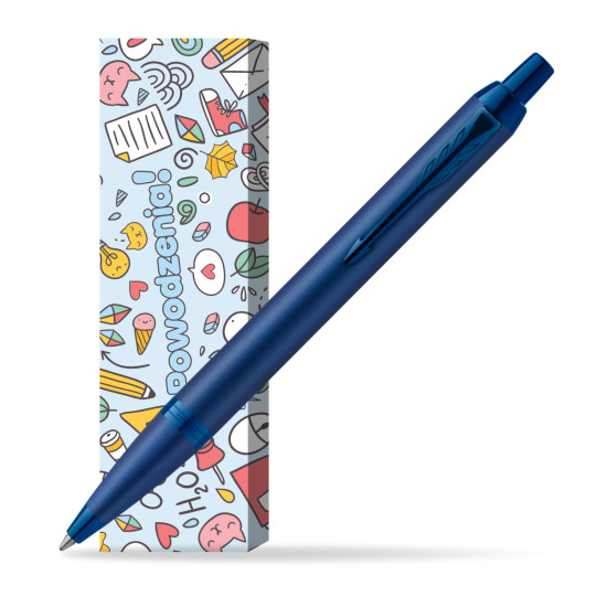 Długopis Parker IM PROFESSIONALS MONOCHROME BLUE w obwolucie Powodzenia