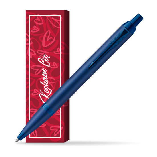Długopis Parker IM PROFESSIONALS MONOCHROME BLUE w obwolucie Kocham Cię