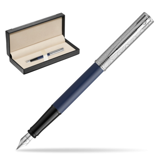 Pióro wieczne Waterman Allure Deluxe Blue w pudełku classic black