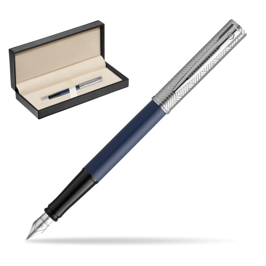 Pióro wieczne Waterman Allure Deluxe Blue w pudełku classic pure black