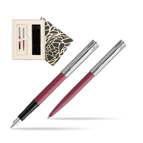Zestaw Waterman Pióro wieczne + długopis Allure Deluxe Pink w pudełku Jubileusz