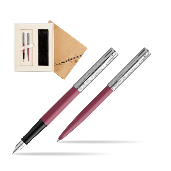 Zestaw Waterman Pióro wieczne + długopis Allure Deluxe Pink w pudełku Jubileusz 2