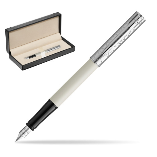 Pióro wieczne Waterman Allure Deluxe White w pudełku classic black