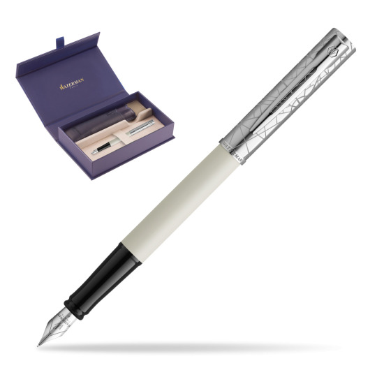 Pióro wieczne Waterman Allure Deluxe White w oryginalnym pudełku Waterman, wsuwane etui