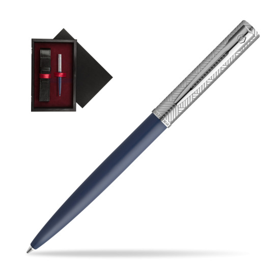 Długopis Waterman Allure Deluxe Blue w pudełku drewnianym Czerń Single Bordo