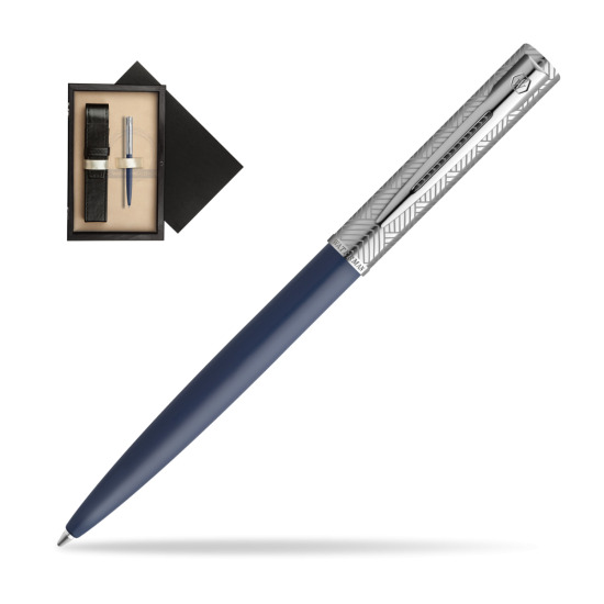 Długopis Waterman Allure Deluxe Blue w pudełku drewnianym Czerń Single Ecru