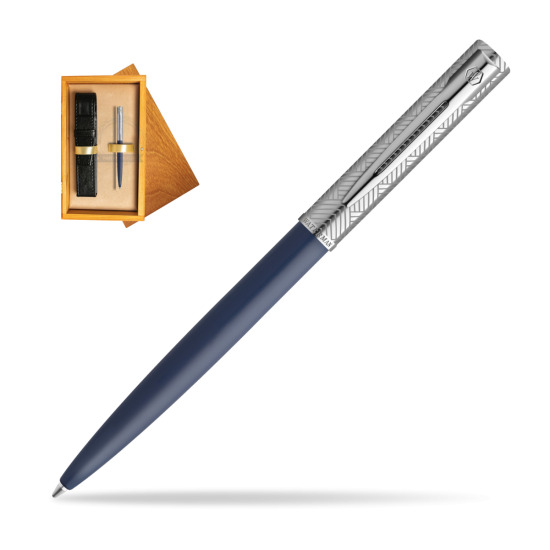 Długopis Waterman Allure Deluxe Blue w pudełku drewnianym Honey Single Ecru
