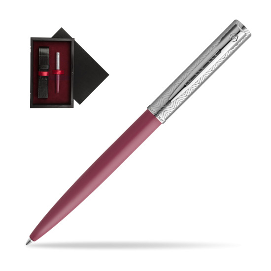 Długopis Waterman Allure Deluxe Pink w pudełku drewnianym Czerń Single Bordo