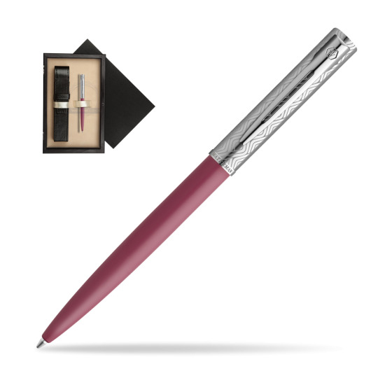 Długopis Waterman Allure Deluxe Pink w pudełku drewnianym Czerń Single Ecru