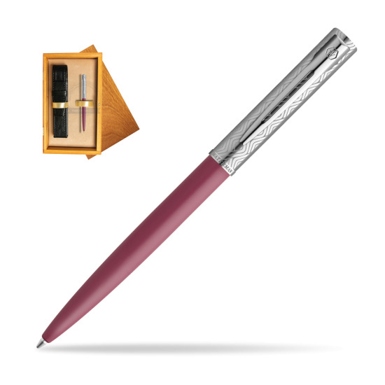 Długopis Waterman Allure Deluxe Pink w pudełku drewnianym Honey Single Ecru