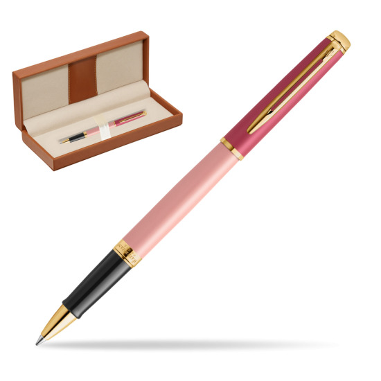 Pióro kulkowe Waterman HÉMISPHÈRE COLOR-BLOCK PINK GT w pudełku classic brown