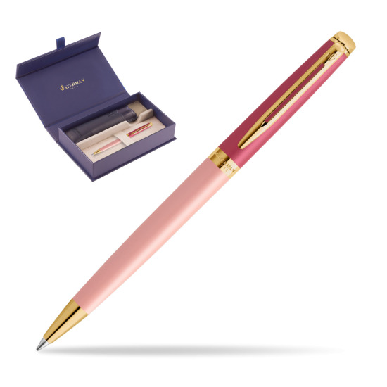 Długopis Waterman HÉMISPHÈRE COLOR-BLOCK PINK GT w oryginalnym pudełku Waterman, wsuwane etui