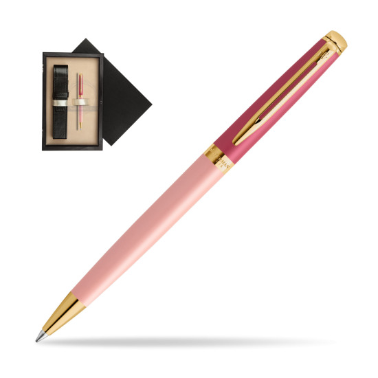 Długopis Waterman HÉMISPHÈRE COLOR-BLOCK PINK GT w pudełku drewnianym Czerń Single Ecru