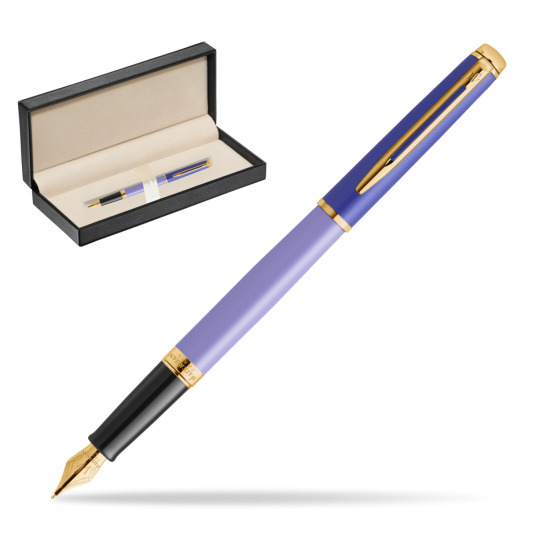 Pióro wieczne Waterman HÉMISPHÈRE COLOR-BLOCK PURPLE w pudełku classic pure black