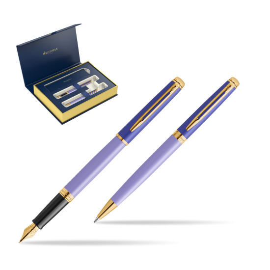 Zestaw prezentowy Waterman pióro wieczne + długopis HÉMISPHÈRE COLOR-BLOCK PURPLE 