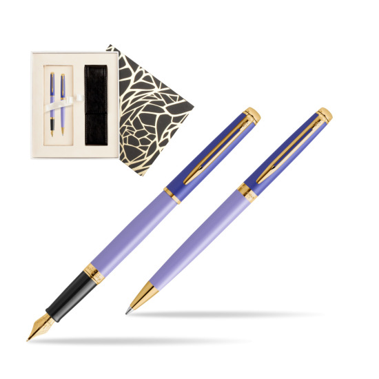 Zestaw prezentowy Waterman pióro wieczne + długopis HÉMISPHÈRE COLOR-BLOCK PURPLE w pudełku Jubileusz