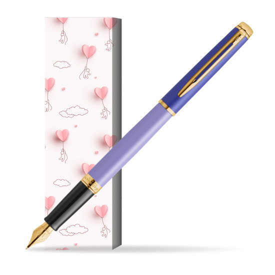 Pióro wieczne Waterman HÉMISPHÈRE COLOR-BLOCK PURPLE w obwolucie Love is in the air