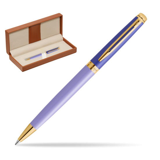 Długopis Waterman HÉMISPHÈRE COLOR-BLOCK PURPLE w pudełku classic brown