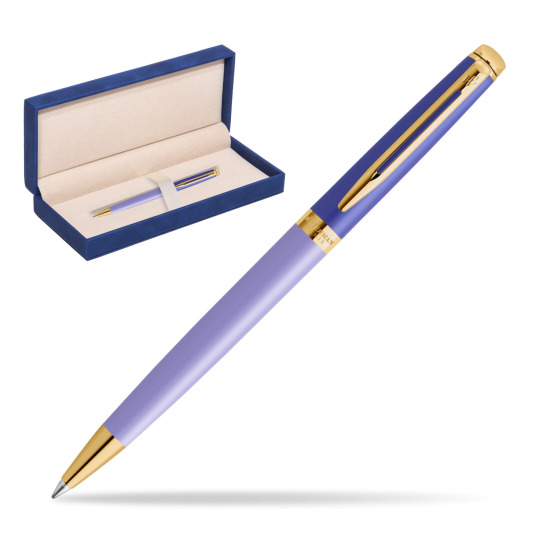 Długopis Waterman HÉMISPHÈRE COLOR-BLOCK PURPLE w granatowym pudełku zamszowym